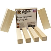 Basswood - Large Carving Blocks Kit - Made In The USA
