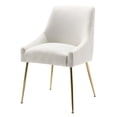 thumbnail image 7 of Marilyn Velvet Upholstered Accent Chair with Gold Metal Legs, 7 of 7