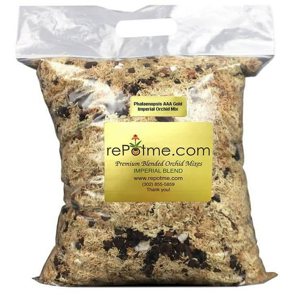 Repotme Phalaenopsis AAA Gold Imperial Orchid Mix Fertilizers, 7 x 11.5 inch with Specialty Classic