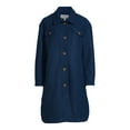 thumbnail image 5 of Time and Tru Women's and Plus Long Shacket Coat, 5 of 5