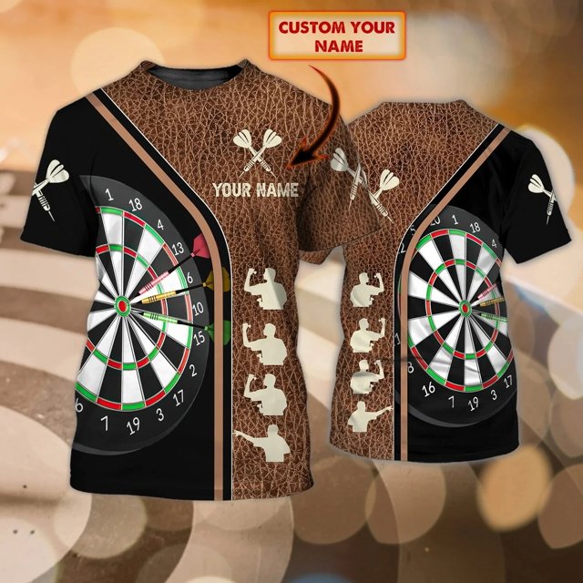 PLstar Cosmos-Camiseta de dardos con nombre personalizado para hombre, camisa con estampado 3D, de manga corta, informal, Unisex, DW82Adult size 6XL Gao Jinjia LED