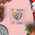 thumbnail image 4 of Peace Love Pride Siberian Husky with Rainbow Sunglasses LGBT LGBTQ+ Cutout Transfer Sticker Husky Dog Lover Gifts Transparent Decal Art Decor - 01004, 4 of 5