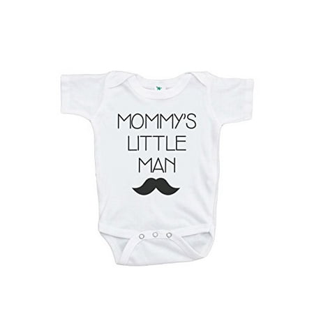 

Custom Party Shop Baby Boy s Mommy s Little Man Mustache Onepiece Black
