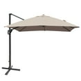 thumbnail image 2 of Costway Parasol Déporté de Patio 10 Pieds X 13 Pieds en Aluminium, Rotation 360°, Inclinaison, Couleur Café, 2 of 10