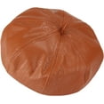 thumbnail image 7 of CoCopeaunts Newsboy Hats for Women PU Leather Octagonal Cap Autumn Winter Solid Color Vintage Style Beret Hat Leisure Newsboy Cap, 7 of 7