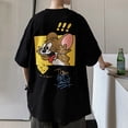 thumbnail image 4 of Camiseta con estampado de dibujos animados para hombre, Camiseta con estampado de dibujos animados y letras para hombre Camiseta con cuello redondo para hombre confeccionada con cuidado, 4 of 14