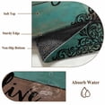 thumbnail image 6 of Vintage Boho Area Rugs 5'x8', Washable Small Throw Rugs for Classroom Bedroom, Farmhouse Retro Teal Brown Wooden Grain Indoor Outdoor Rug Non-Slip Low Pile Carpet Runner Reversible Floor Mats, 6 of 8