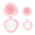 thumbnail image 3 of Unique Bargains 1 Pc Cute Foldable Airbag Mirror Comb Pink ABS TPR, 3 of 6