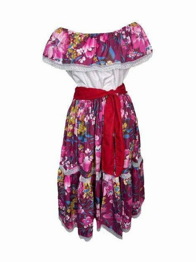 traditional puerto rican dress Girls White Star Belt VivianFongDesignsLLC Traditional Puerto Rican clothing |