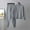 Grey, variant on Women Autumn And Winter Fashion Temperament Loose Casual High Neck Top And Wide Leg Pants Knitted Sweater Two Piece Suit Homecoming Suits for Women Petite Pant Suits for Women Dressy Work Out Outfit