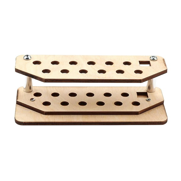 FOMIYES 1Set Garage Tool Organizer Carving Tool Storage Rack Khaki Rectangular Wood Alloy For Leather Tools Home Users