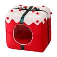 thumbnail image 1 of Cama para gatos perfecl lavable suave refugio cuadrado 35 cm, 1 of 8