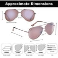 thumbnail image 4 of Flying Fisherman Crew Polarized Sunglasses - Rose Gold/Copper Silver Mirror, 4 of 7