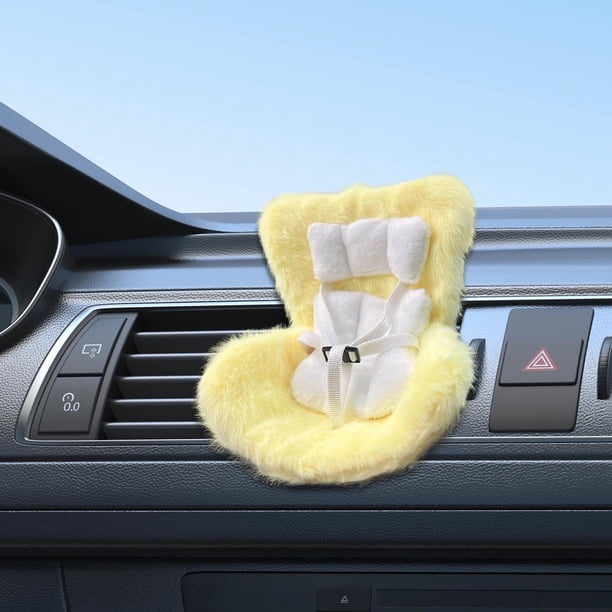 Siège de voiture pour poupée - Siège de sécurité en peluche - Décoration de table et jouet en peluche pour camion