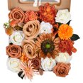 thumbnail image 1 of Coolmade Artificial Flowers Combo Box Set Faux Flowers Bulk Flower Leaf with Stems for DIY Wedding, 1 of 7
