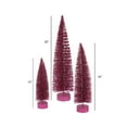 thumbnail image 2 of Vickerman 12"-16"-20" Mauve Glitter Oval Artificial Christmas Tree, Unlit, 2 of 2