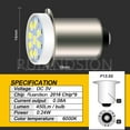 thumbnail image 4 of Ruiandsion P13.5S Miniature LED Bulb, 3V Low Voltage 0.45W, 6000K Daylight White, for Mini Flashlights, 5-Pack, 4 of 8