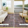 thumbnail image 4 of Addison Rugs Chantille Indoor/Outdoor Transitional Geometric Plum Machine Washable Rectangle Rug, 8' x 10', 4 of 8