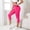 Hot Pink, variant on Resistance Band Leggings for Women 3D Anti Cellulite Compression Capri Leggings Scrunch Butt Lifting Yoga Pants(Black,L)