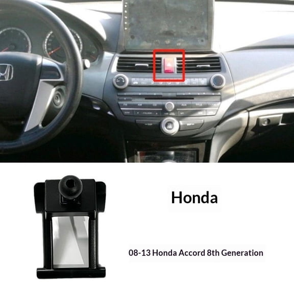 Car Phone Mount Adapter For Honda 2008-2013 Accord Crosstour Holder Stand Mobile Car Cellphone Gravity Bracket Only Base