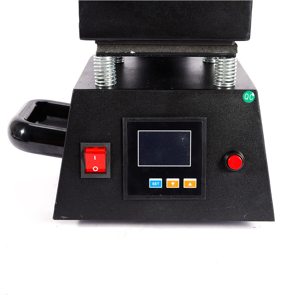 450W 110V Heat Press Machine for Transfer Stickers Labels Clothing Logo Printing 4.7x4.7in