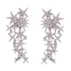 thumbnail image 1 of XWSHYW Pendientes Pendientes de Personalidad Hojas Hermosos Pendientes de Diamantes Malla Irregular, 1 of 2