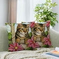 thumbnail image 3 of Cute Cat Cute Pet Linen Pillowcase Pillow Cover, 3 of 6