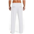 thumbnail image 7 of Aislor Men's Latin Ballroom Dance Pants Professional Jazz Modern Perfomance Trousers White L, 7 of 7