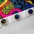 thumbnail image 4 of Manfei Magical Dragon Animal Blackout Curtains Set of 2 (52x84 Each), Bohemian Damask Flower Window Curtains, Mandala Hippie Style Curtains and Drapes, Curtains Blackout Room Decor, 4 of 6