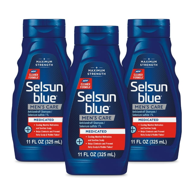 Champú Selsun Blue Medication Treatment, 325 ml (paquete de 3)