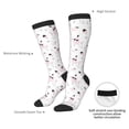 thumbnail image 4 of Yiaed Cute Poodle Dog Print Great elasticity Adult Stockings Sports socks for Men and Women, 4 of 6