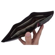 Slim Mens RFID Security Blocking Slim Trifold Credit Card ID Leather Wallet