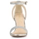 thumbnail image 2 of Sandalias Purpurina Tacón De Aguja Correa De Tobillo Para Mujer Allegra K Plata 38, 2 of 7