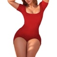 thumbnail image 2 of Womens Jumpsuits Shorts Rompers Workout Bodysuits Yoga Summer Fashion Vacation Outfits Clothes 2025 Red S, 2 of 6