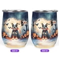 thumbnail image 2 of Happy Halloween Vampire Australian Cattle Dog BOO with Pumpkins Fun and Spooky 12oz Stainless Steel Wine Tumbler Insulated Cup with Lid Heeler Lover Gifts - 00018, 2 of 5