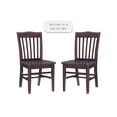 thumbnail image 6 of Linon Halsey Dining Chairs, Set of 2, Brown Finish, 6 of 16
