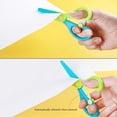 thumbnail image 3 of 8 Pcs Children's Scissors School Scissors Round Tip Child Safety Scissors Paper Scissors with Plastic Blade for School Crafts DIY Scrapbooking, 3 of 5