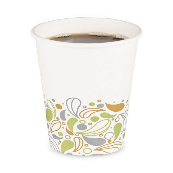 Boardwalk Deerfield Printed Paper Hot Cups, 10 oz, 50 Cups/Sleeve, 20 Sleeves/Carton, Each