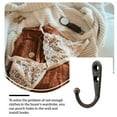 thumbnail image 4 of Eigraketly Ropa de estilo Vintage, pantalones, gancho individual de aleación de Zinc, percha para baño, sombreros, tapa, puerta de pared, almacenamiento, Herramientas y ferretería  Rotbronze Eigraketly TO008305-02B, 4 of 6