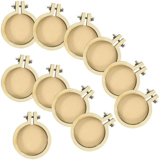 Leewoth 4pcs Mini Embroidery Hoops Wooden Cross Stitch Hoop Small  Embroidery Hoop, Mini Embroidery Hoops for Ornaments, Circular, Elliptical,  Square