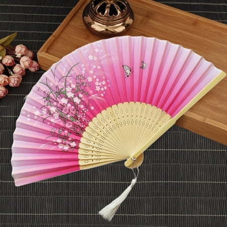 

〖TOTO〗Fans Folding Fans Handheld Fans Bamboo Fans Women S Hollowed Bamboo Hand Holding Fan