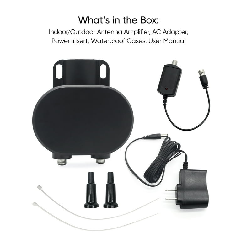 Indoor Outdoor Antenna Antenna Preamplifier Walmart Onn Indoor