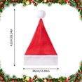 thumbnail image 3 of Nituyy Adult Santa Hat Classic LED Lighted Christmas Party Hats for Holiday Role-Playing Cosplay Costume Props Accessory, 3 of 6