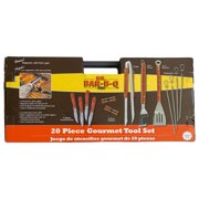 Mr Bar-B-Q 20 Piece Gourmet Barbecue Tool Set & Bonus Grill Light, Stainless BBQ