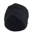 thumbnail image 1 of Stretchy Polyester Turban Cap for Women - Sleep Hat, Hairband & Indian Scarf with Knotted Back Design, 1 of 6