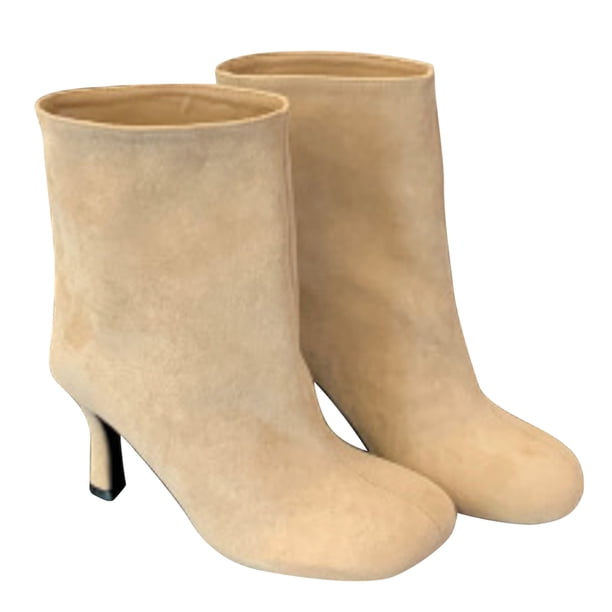 Botas Tacón Con Puntera Cuadrada para Mujer Todas Combinadas Viajes Al Aire Libre