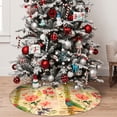 thumbnail image 5 of Rateoe Vintage Bird Print Christmas Tree Skirt 36" for Xmas Holiday New Year Party Circle Tree Mat Ornaments Decoration, 5 of 7