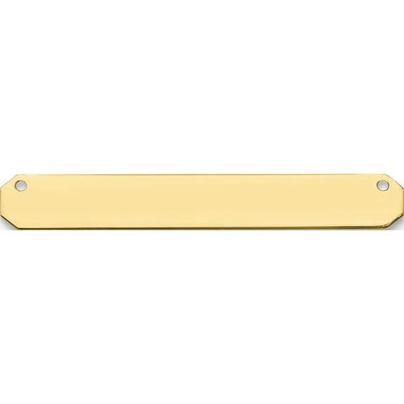 10K Yellow Gold Medium Blank Bar (Width 39) (Length 5) - Jbsp