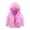 Pink, variant on Taqqpue Girls Boys Winter Puffer Jacket Big Kids Faux-Down Lightweight Packable Water-Resistant Hooded Coat Keep Warm Full Zip Outwears with Pockets for Kids 3-16 Years Under 10