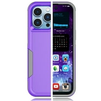 Tiflook Case For iPhone 14 Plus (6.7 inch) 2022 [Military Grade Drop Tested] Non Slip Textured Dual Layer Hard Cover - Purple